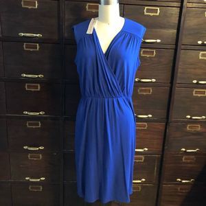 Philosophy Cobalt Blue Surplice Bodice Knit Dress -S